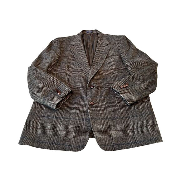 Vtg Alan Michael Mens 48R Wool Silk Camel Hair Sport Coat Blazer Jacket Brown - Picture 1 of 6